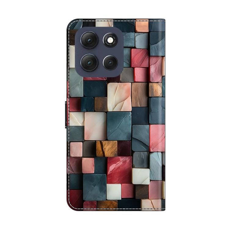 For Motorola Moto G86 5G Crystal-Like Painted Vegan Leather Phone Case
