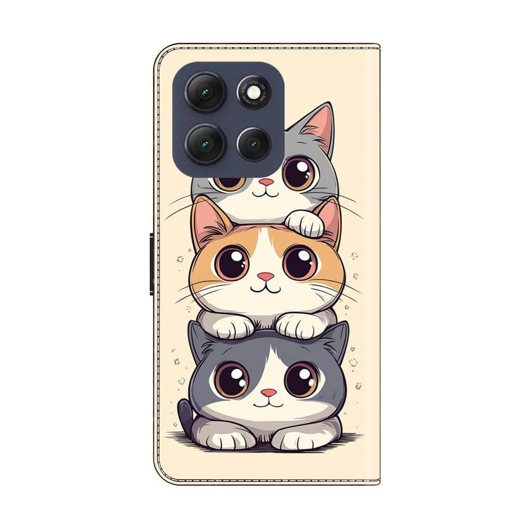 For Motorola Moto G86 5G Crystal-Like Painted Vegan Leather Phone Case