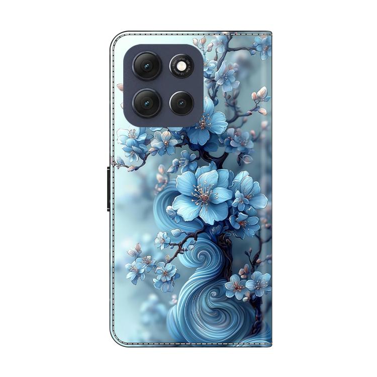 For Motorola Moto G86 5G Crystal-Like Painted Vegan Leather Phone Case