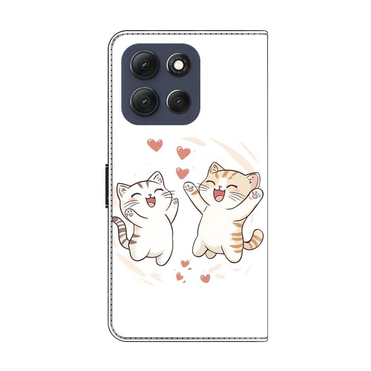 For Motorola Moto G86 5G Crystal-Like Painted Vegan Leather Phone Case