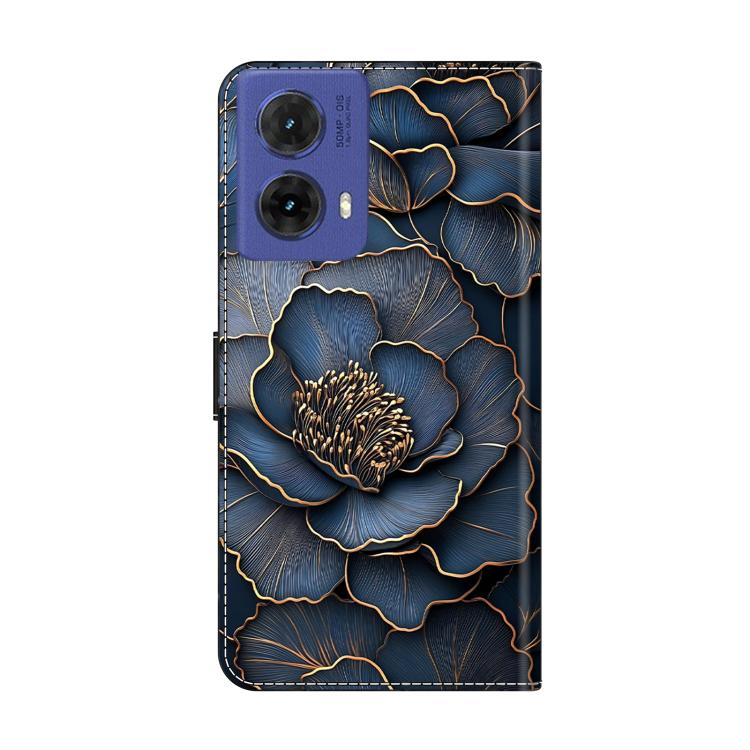 For Motorola Moto G85 Crystal-Like Painted Vegan Leather Phone Case