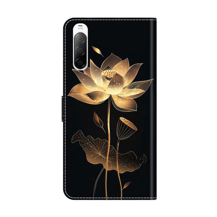 For Sony Xperia 10 V Crystal-Like Painted Vegan Leather Phone Case