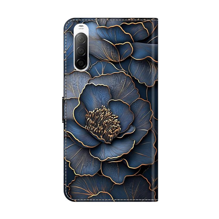For Sony Xperia 10 V Crystal-Like Painted Vegan Leather Phone Case
