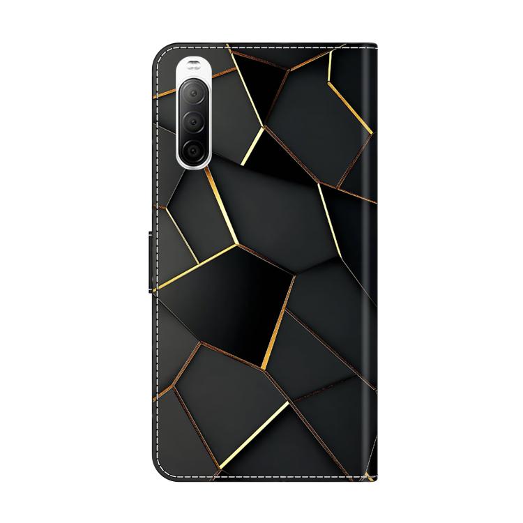 For Sony Xperia 10 V Crystal-Like Painted Vegan Leather Phone Case