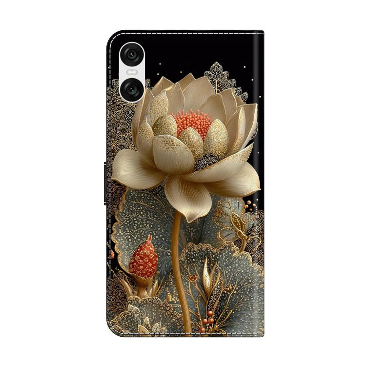 For Sony Xperia 10 VI Crystal-Like Painted Vegan Leather Phone Case