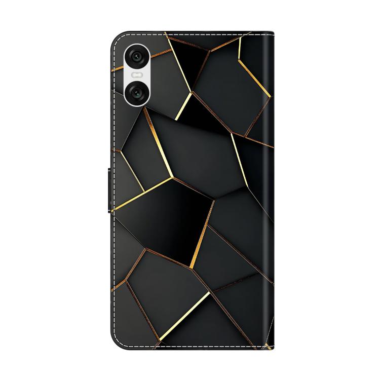 For Sony Xperia 10 VI Crystal-Like Painted Vegan Leather Phone Case