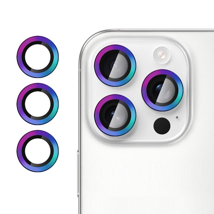 For iPhone 16 Pro / 16 Pro Max Kalebol No Flicker Ultra-Thin Individual Camera Lens Tempered Glass Film