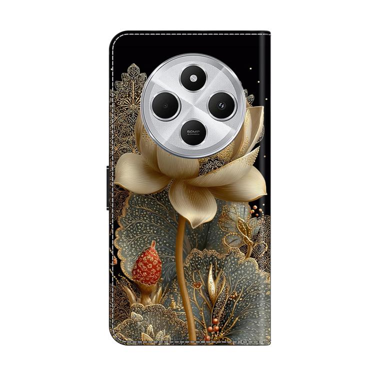 For Redmi 14C 4G Crystal-Like Painted Vegan Leather Phone Case