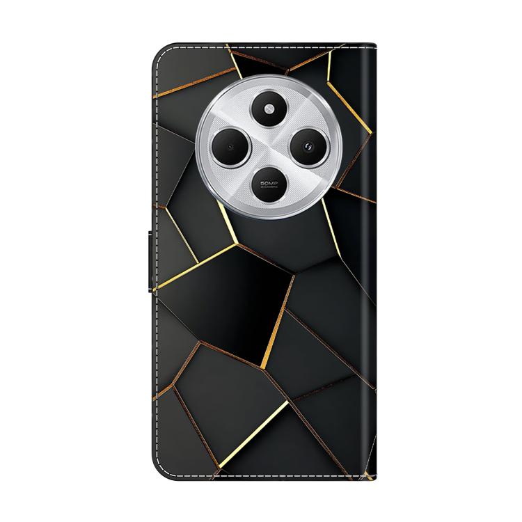 For Redmi 14C 4G Crystal-Like Painted Vegan Leather Phone Case