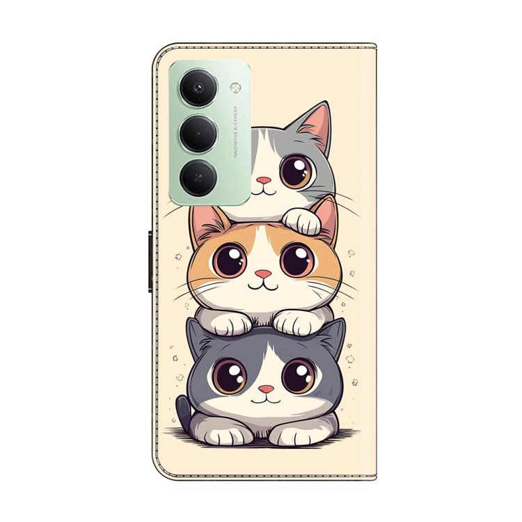 For Redmi 15 5G Global / 4G SEA 169.5mm Crystal-Like Painted Vegan Leather Phone Case