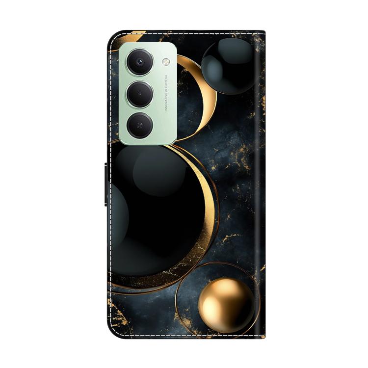 For Redmi 15 5G Global / 4G SEA 169.5mm Crystal-Like Painted Vegan Leather Phone Case