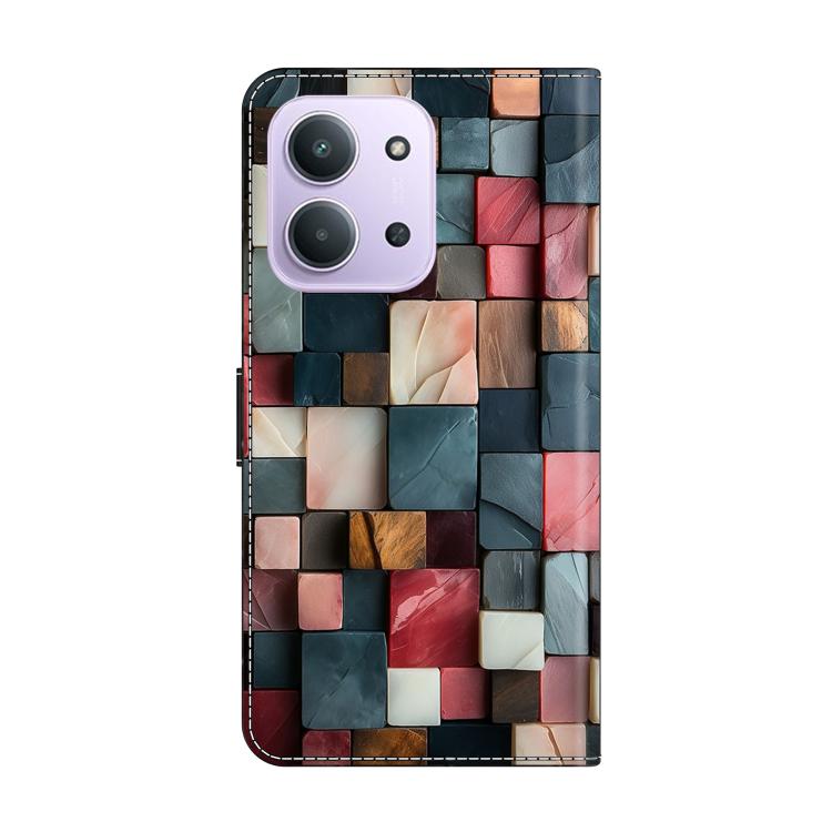 For Redmi 15C 5G / 4G Global 171mm Crystal-Like Painted Vegan Leather Phone Case