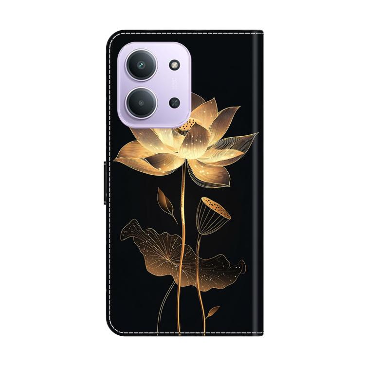 For Redmi 15C 5G / 4G Global 171mm Crystal-Like Painted Vegan Leather Phone Case