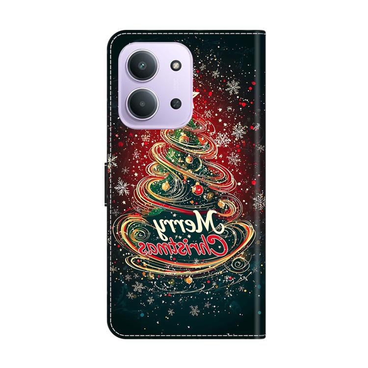For Redmi 15C 5G / 4G Global 171mm Crystal-Like Painted Vegan Leather Phone Case