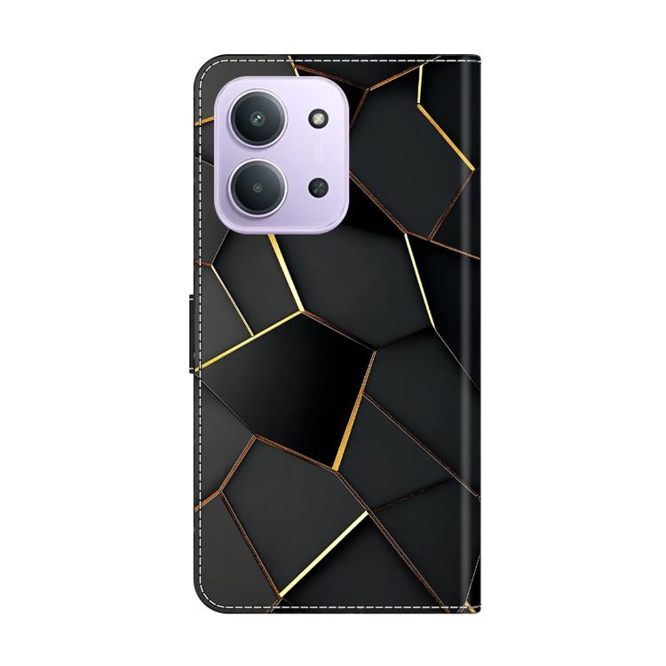 For Redmi 15C 5G / 4G Global 171mm Crystal-Like Painted Vegan Leather Phone Case