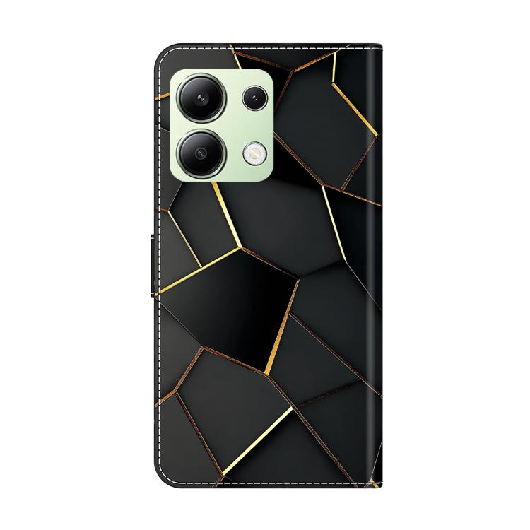 For Redmi Note 13 4G Crystal-Like Painted Vegan Leather Phone Case