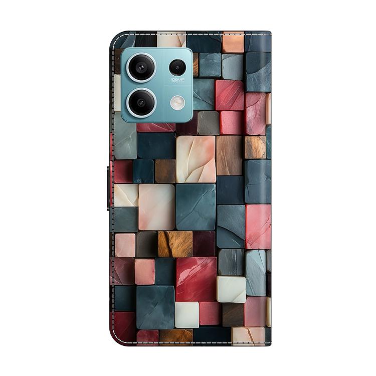 For Redmi Note 13 5G Crystal-Like Painted Vegan Leather Phone Case
