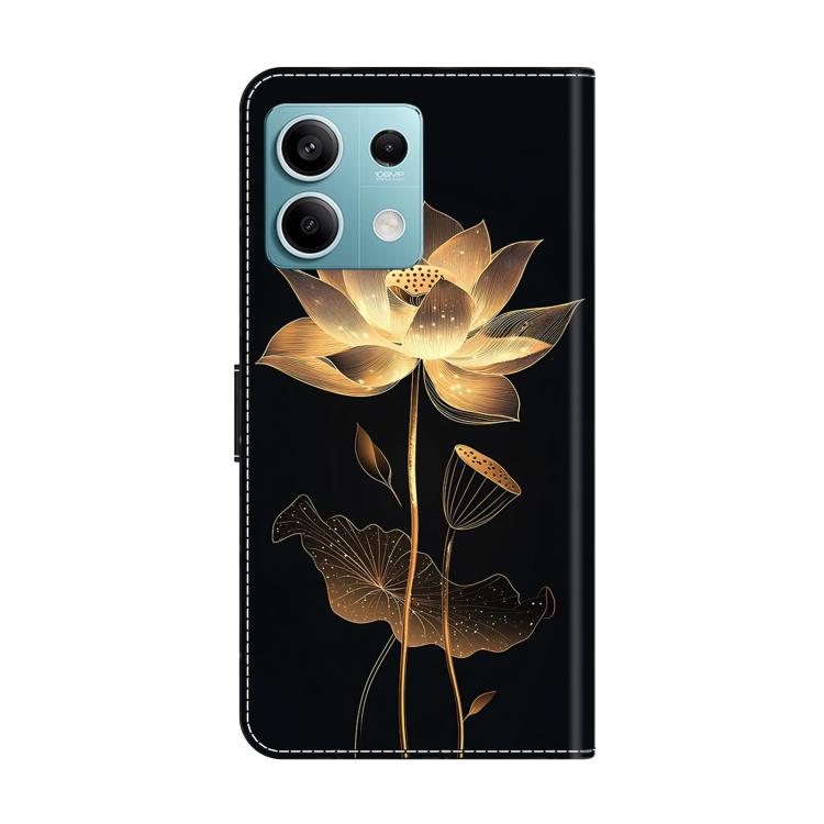 For Redmi Note 13 5G Crystal-Like Painted Vegan Leather Phone Case