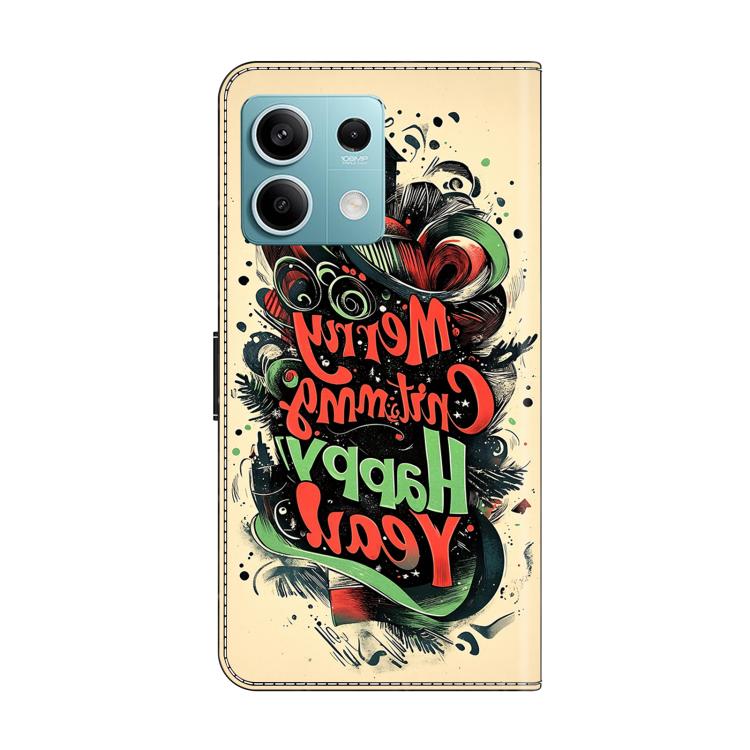 For Redmi Note 13 5G Crystal-Like Painted Vegan Leather Phone Case