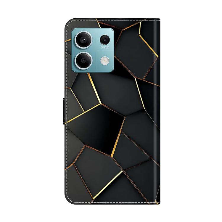 For Redmi Note 13 5G Crystal-Like Painted Vegan Leather Phone Case