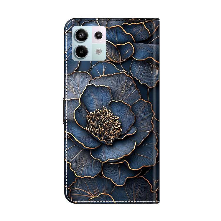 For Redmi Note 13 Pro 4G Crystal-Like Painted Vegan Leather Phone Case