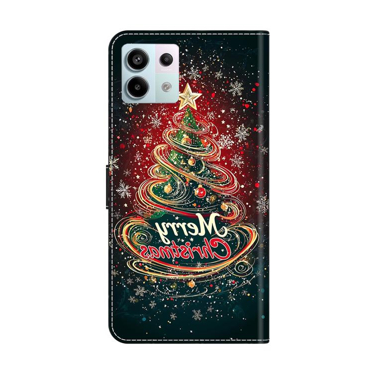 For Redmi Note 13 Pro 4G Crystal-Like Painted Vegan Leather Phone Case