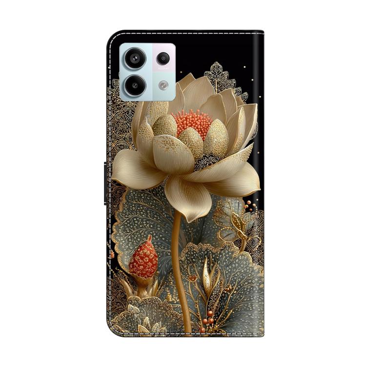 For Redmi Note 13 Pro 5G Crystal-Like Painted Vegan Leather Phone Case