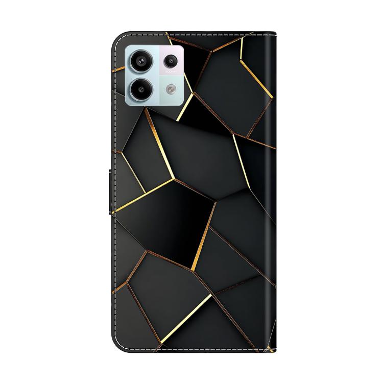For Redmi Note 13 Pro 5G Crystal-Like Painted Vegan Leather Phone Case