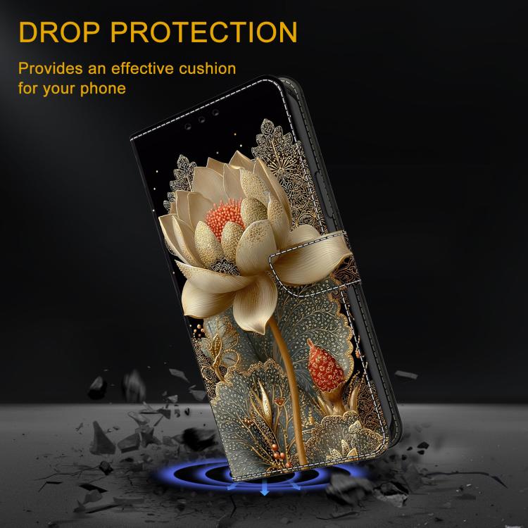 For Redmi Note 13 Pro+ Crystal-Like Painted Vegan Leather Phone Case