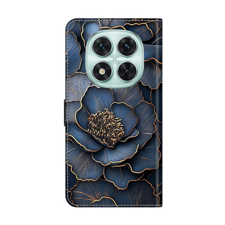 For Redmi Note 14 Pro 4G Crystal-Like Painted Vegan Leather Phone Case