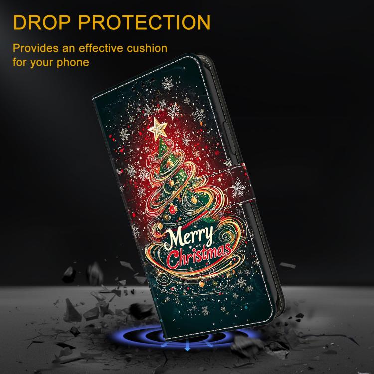 For Redmi Note 14 Pro 4G Crystal-Like Painted Vegan Leather Phone Case