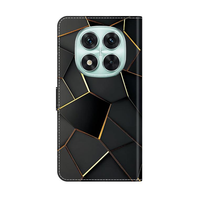 For Redmi Note 14 Pro 4G Crystal-Like Painted Vegan Leather Phone Case