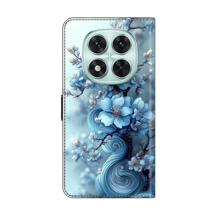 For Redmi Note 14 Pro 5G Crystal-Like Painted Vegan Leather Phone Case