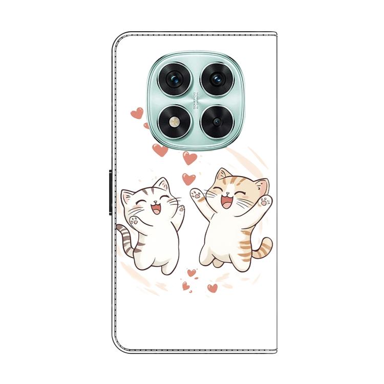 For Redmi Note 14 Pro 5G Crystal-Like Painted Vegan Leather Phone Case