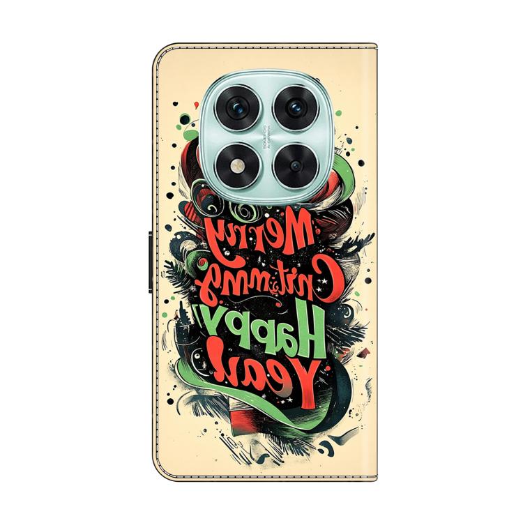For Redmi Note 14 Pro 5G Crystal-Like Painted Vegan Leather Phone Case