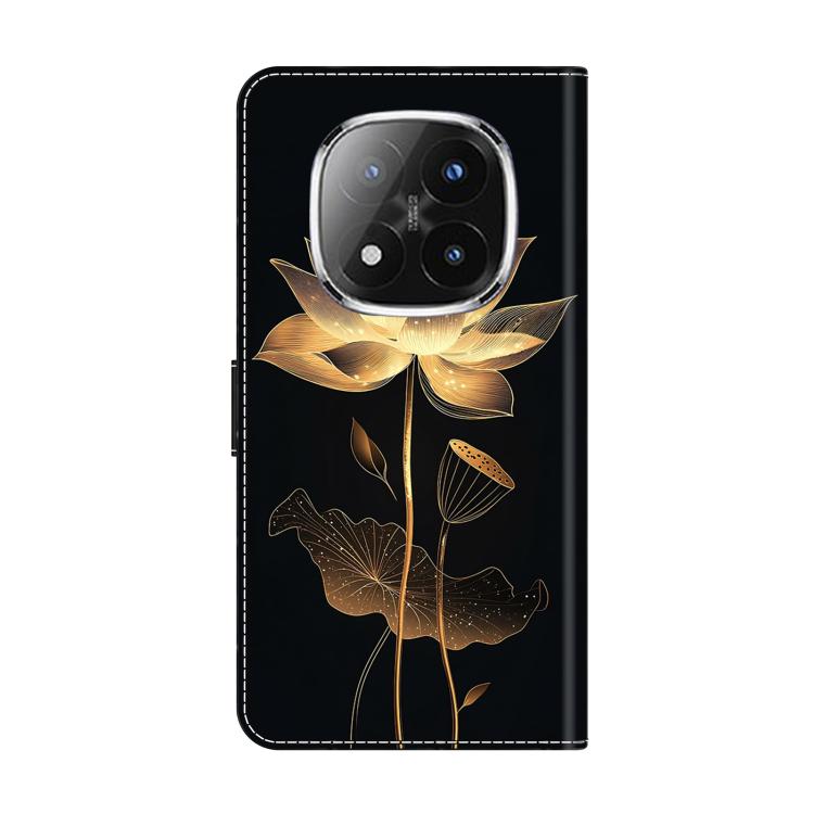 For Redmi Note 14 Pro+ 5G / Poco X7 5G Crystal-Like Painted Vegan Leather Phone Case