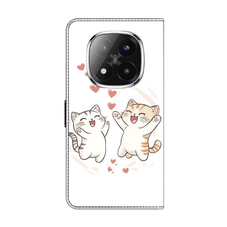 For Redmi Note 14 Pro+ 5G / Poco X7 5G Crystal-Like Painted Vegan Leather Phone Case
