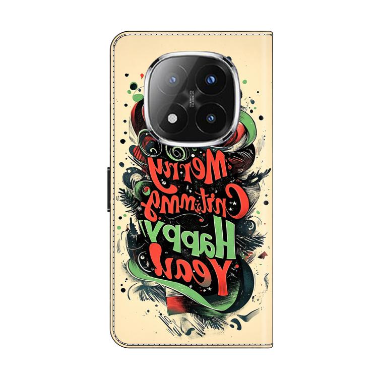 For Redmi Note 14 Pro+ 5G / Poco X7 5G Crystal-Like Painted Vegan Leather Phone Case
