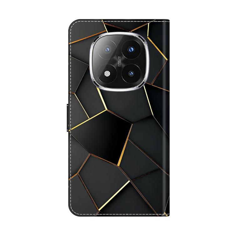 For Redmi Note 14 Pro+ 5G / Poco X7 5G Crystal-Like Painted Vegan Leather Phone Case