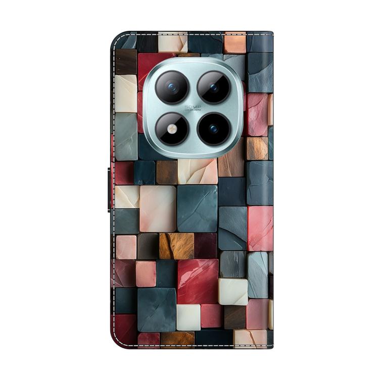 For Redmi Note 15 Pro 5G Global 163.6mm Crystal-Like Painted Vegan Leather Phone Case