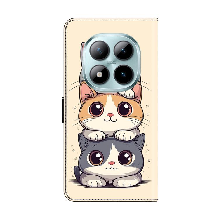 For Redmi Note 15 Pro 5G Global 163.6mm Crystal-Like Painted Vegan Leather Phone Case