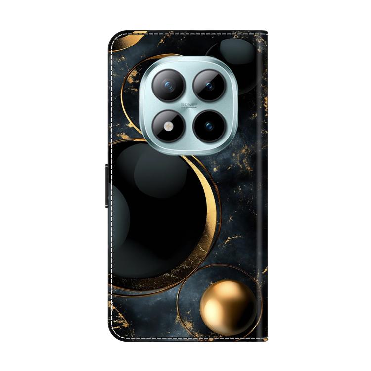 For Redmi Note 15 Pro 5G Global 163.6mm Crystal-Like Painted Vegan Leather Phone Case