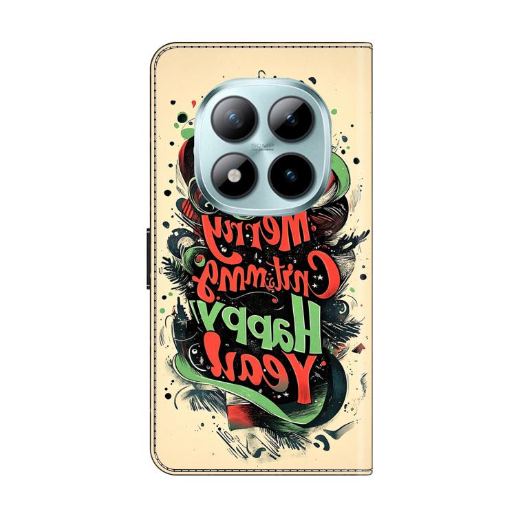 For Redmi Note 15 Pro 5G Global 163.6mm Crystal-Like Painted Vegan Leather Phone Case