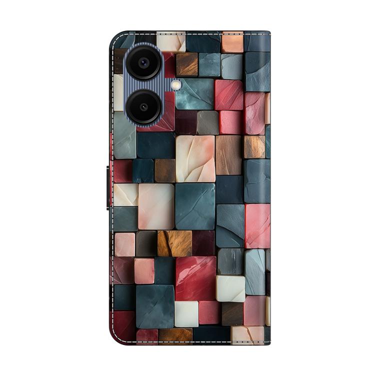 For Samsung Galaxy A06 4G / 5G Crystal-Like Painted Vegan Leather Phone Case
