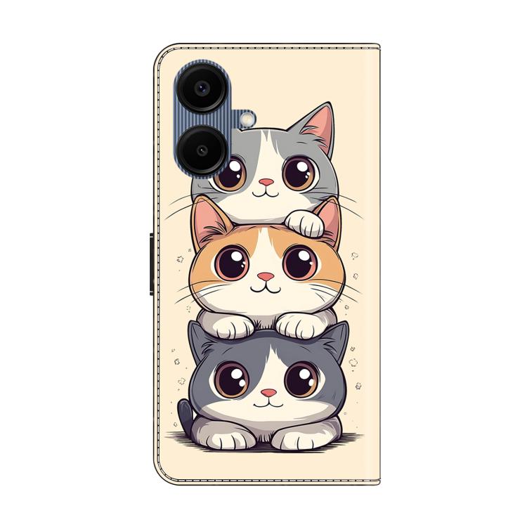 For Samsung Galaxy A06 4G / 5G Crystal-Like Painted Vegan Leather Phone Case