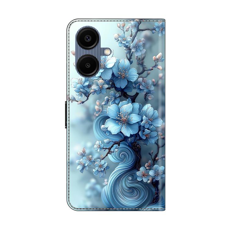 For Samsung Galaxy A06 4G / 5G Crystal-Like Painted Vegan Leather Phone Case