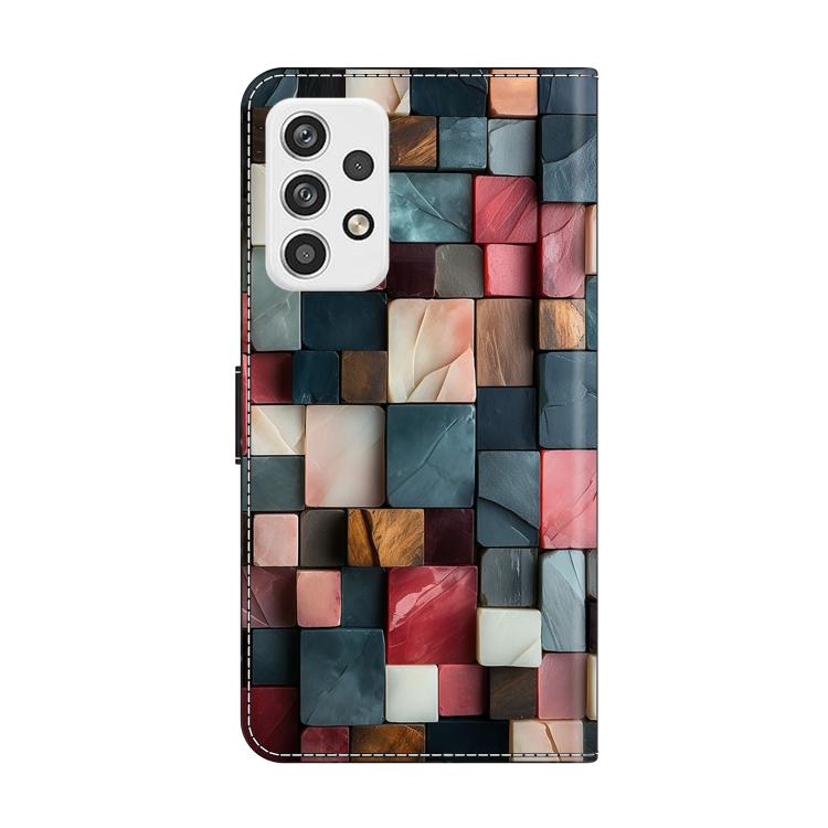 For Samsung Galaxy A23 5G Crystal-Like Painted Vegan Leather Phone Case