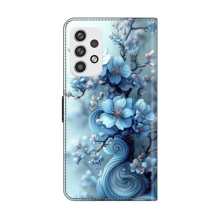 For Samsung Galaxy A23 5G Crystal-Like Painted Vegan Leather Phone Case