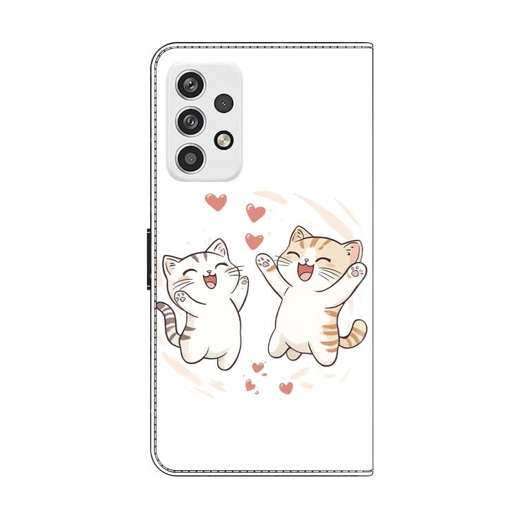 For Samsung Galaxy A23 5G Crystal-Like Painted Vegan Leather Phone Case