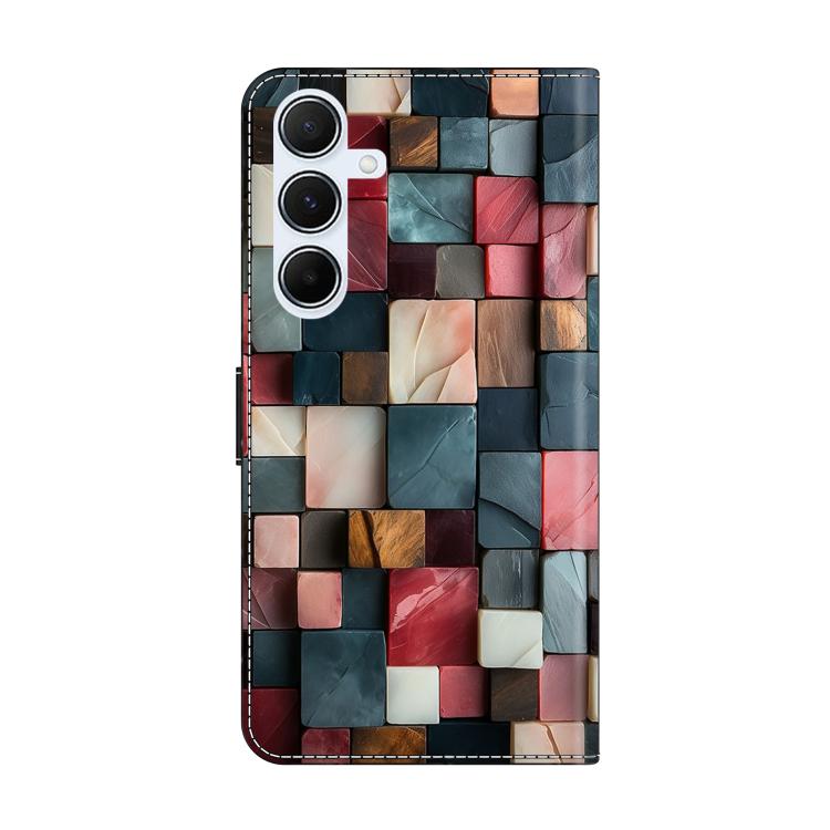 For Samsung Galaxy A24 4G Crystal-Like Painted Vegan Leather Phone Case